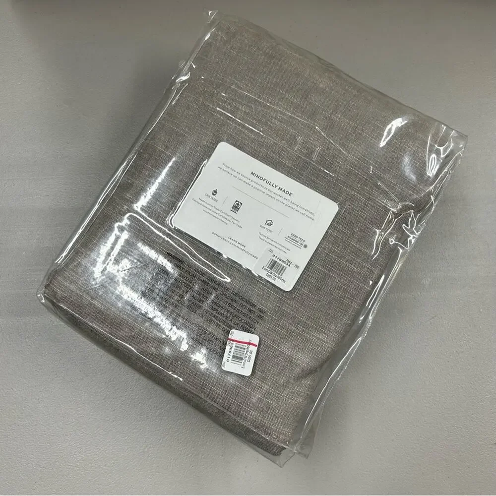 Pottery Barn Emery Linen Cotton 3 in 1 Curtain Window Panel 100